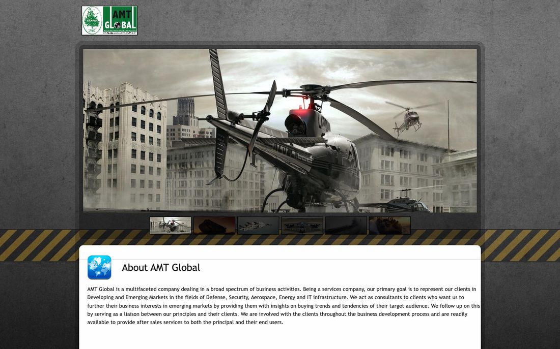 Screenshot of the AMT Global website
